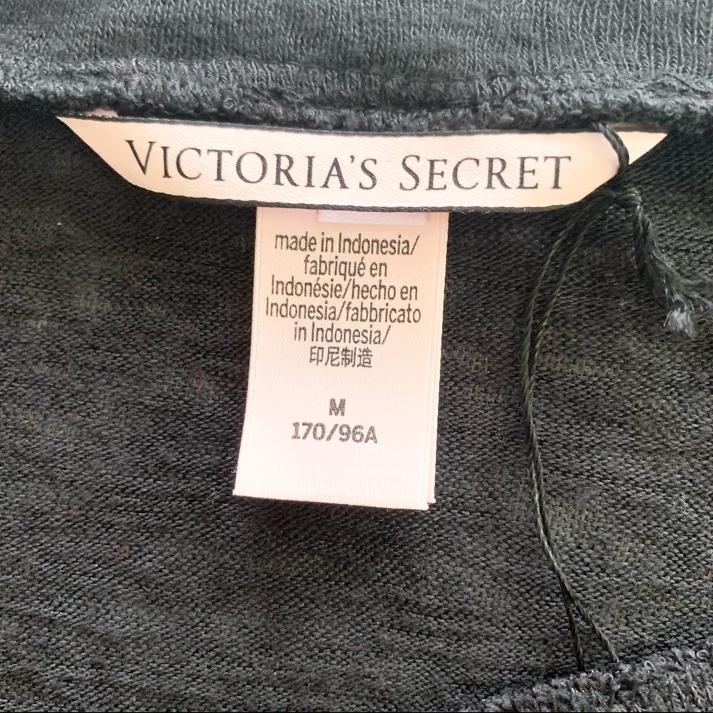 🌸New🌸 Victoria’s Secret Black Stretch Top M NWT - Picture 3 of 6